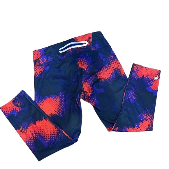 ATHLETA Blue and red 3/4 leggings. Size small - Picture 9 of 12